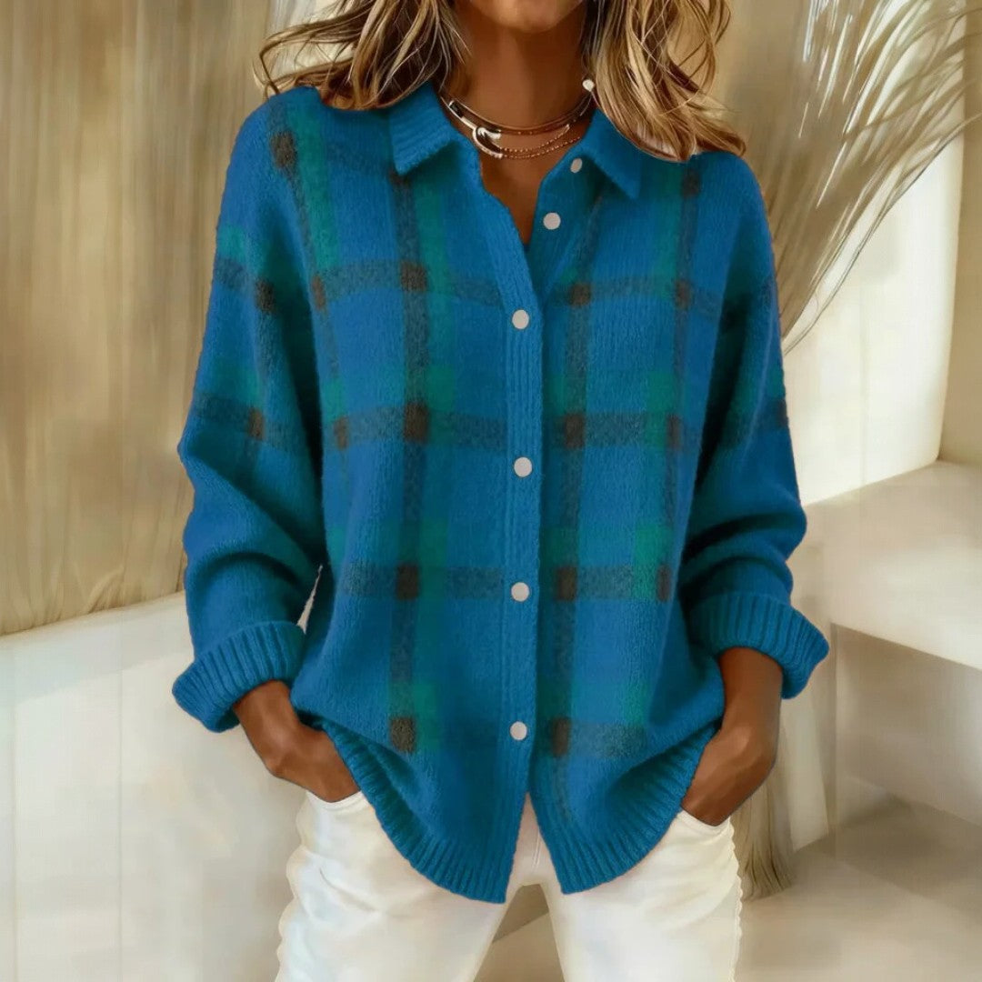 Janette™ | Checkered Knit Sweater