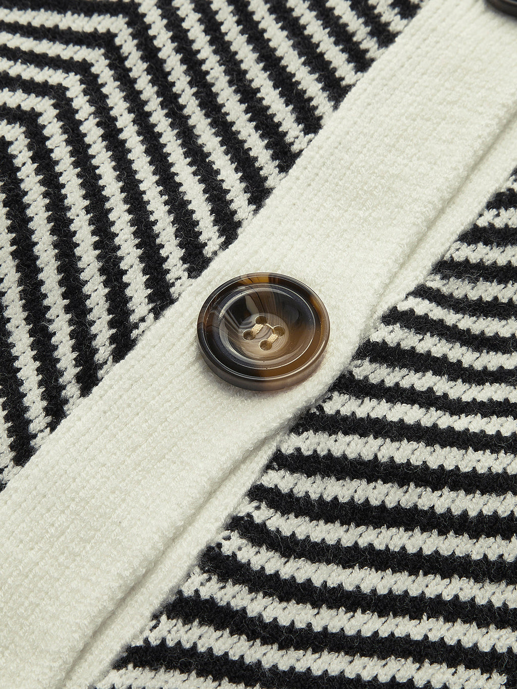 Oversized Herringbone Cardigan