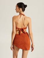 Starfish Detail Bikini Set With Cover-Up Skirt