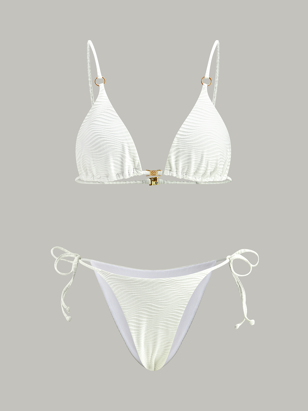 Textured Bikini Set