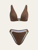 Metal Decor Bikini Set