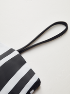 Geometric Print Asymmetric Strap Bikini Top