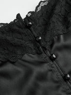 Lace-Trim Satin Cami Top