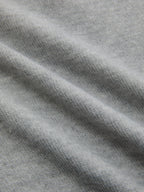 Contrast Collar Elbow Sleeve Knit Top