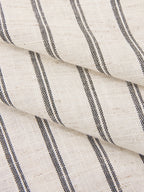 Cotton Linen Striped Sleeveless Wrap Bodysuit