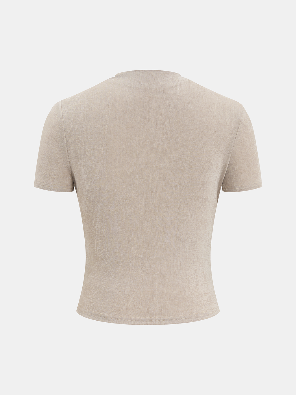 Asymmetric Ruched Short-Sleeve Top