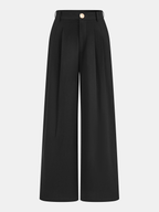 Sleeveless Ruched Top & Pleated Pants Set