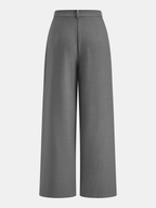 Wrap Front Fitted Top & Pleated Pants Set