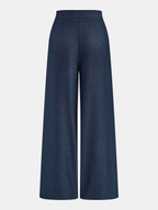 Mid-Waist Tie-Waist Wide Leg Pants