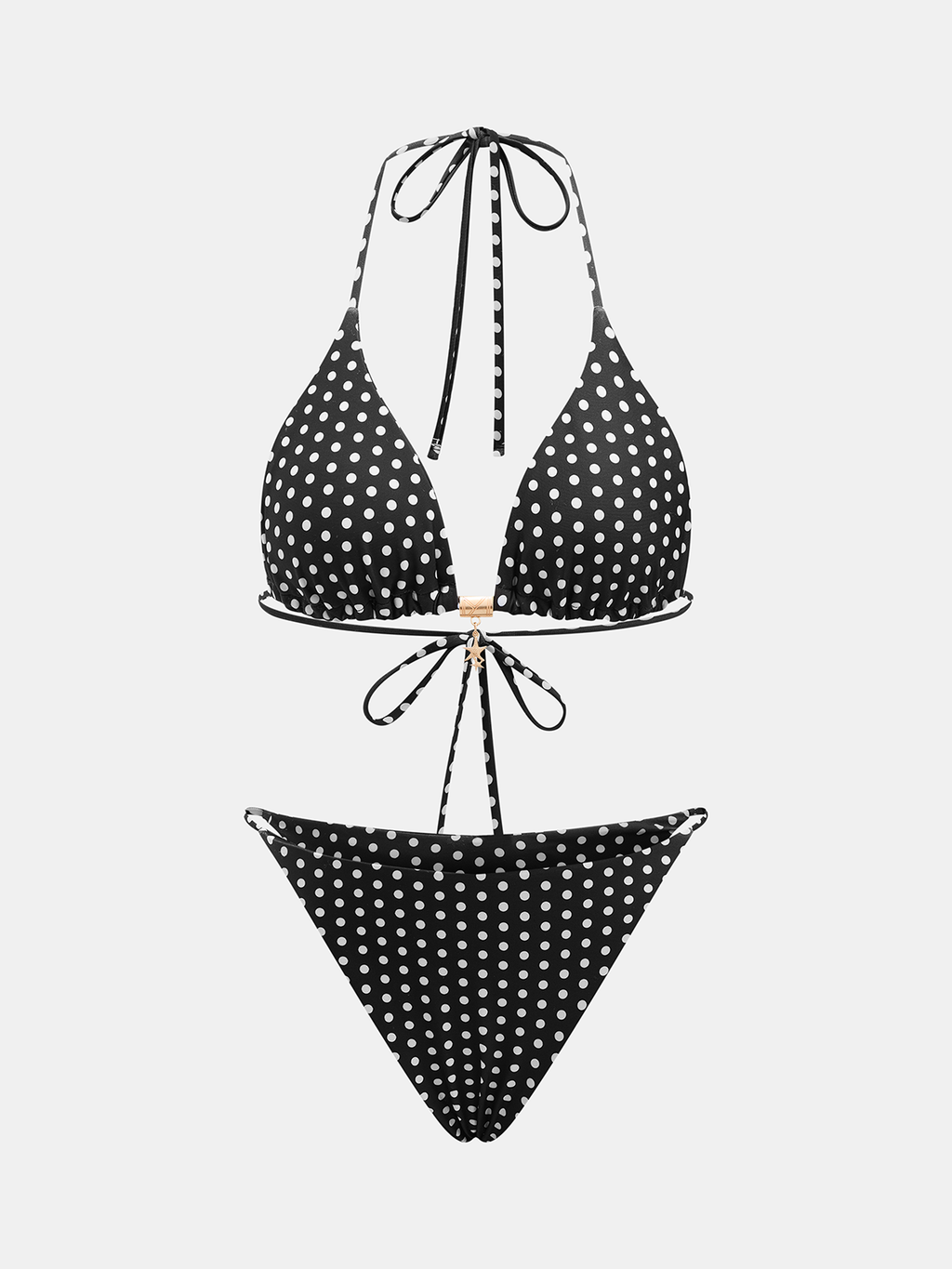 Polka Dot Triangle Bikini Set