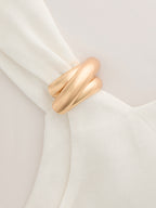 Linen Blend Metal Detail Cami Top
