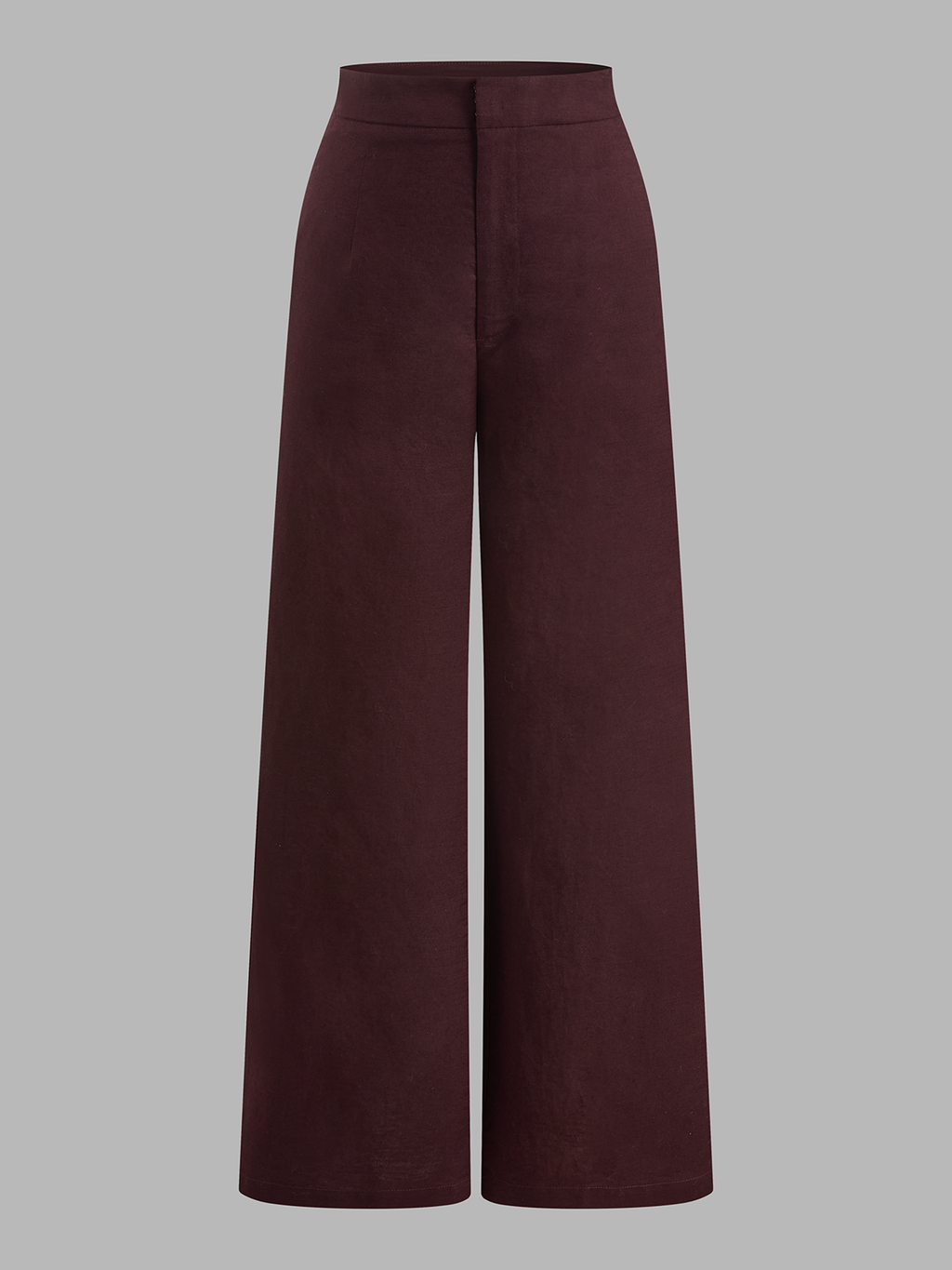 Cotton Linen Contrast Trim Tube Top & Pants Set