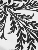 Baroque Print One-Piece Swimsuit & Sarong Set