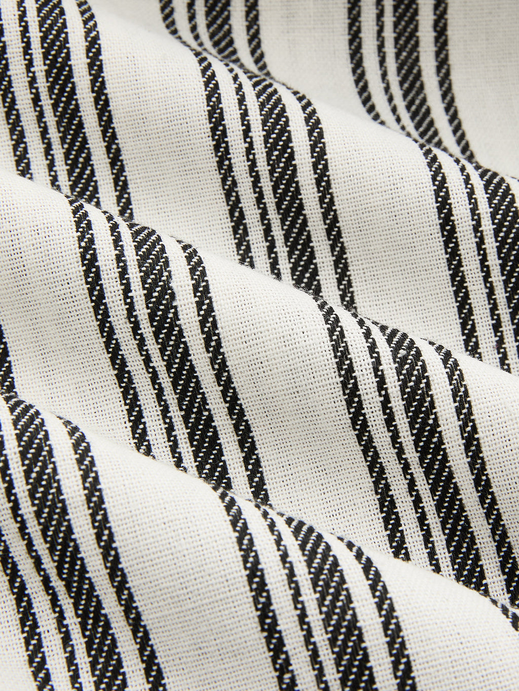 Cotton Linen Striped Wide Leg Pants