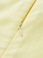 Twisted Waist Linen Blend Sleeveless Blouse