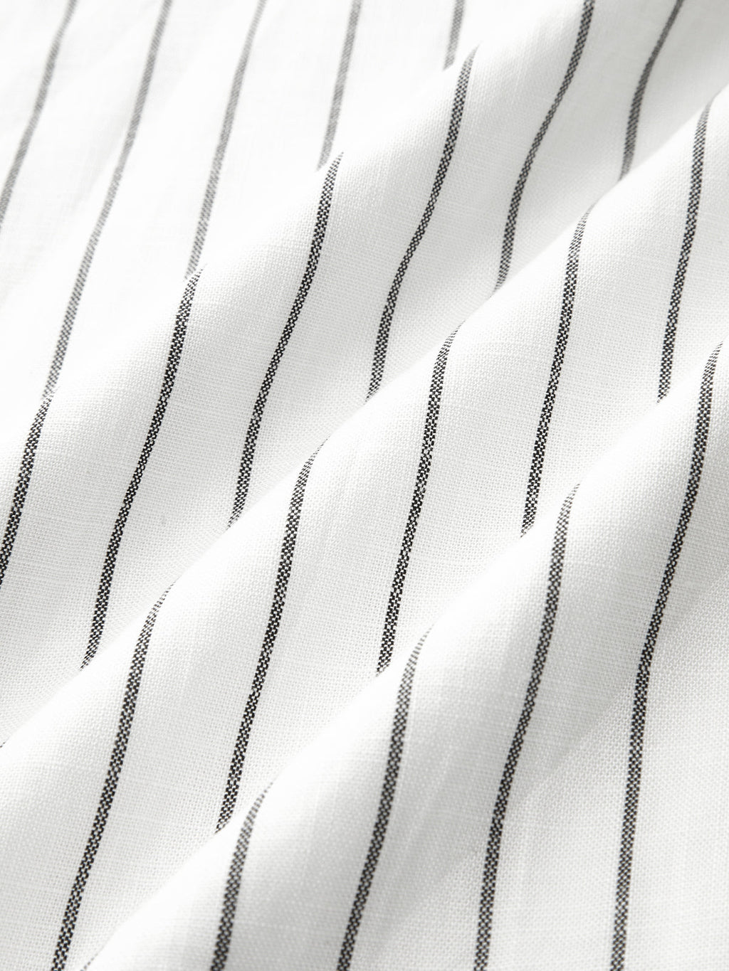 Pinstripe Cotton Linen Wide Leg Pants