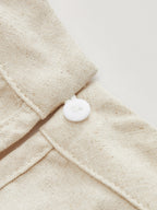 Utility Linen Two Piece Wide Leg Pants Set