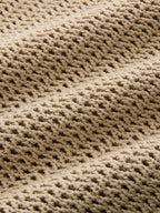 Open-Knit Sleeveless Sweater Vest