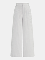 Scallop Edge Pinstripe Vest & Pants Set