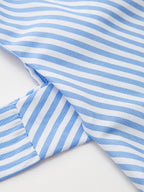 Striped Sleeveless Wrap Blouse