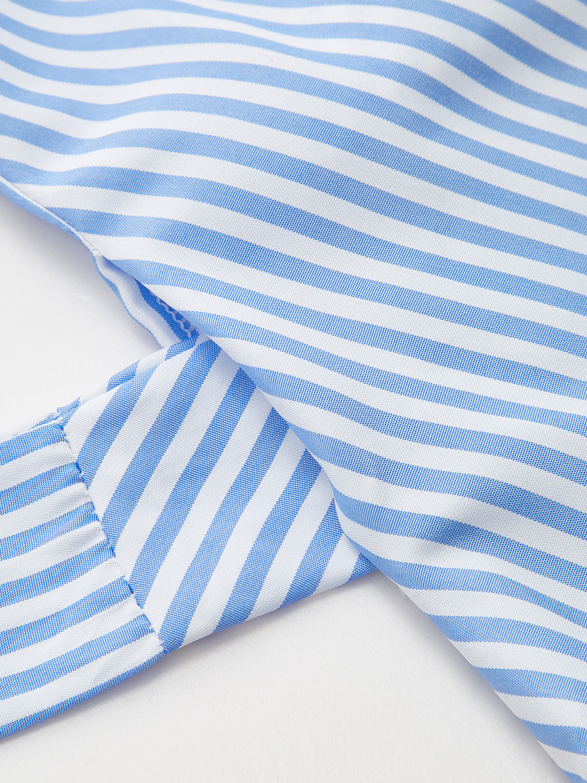 Striped Sleeveless Wrap Blouse