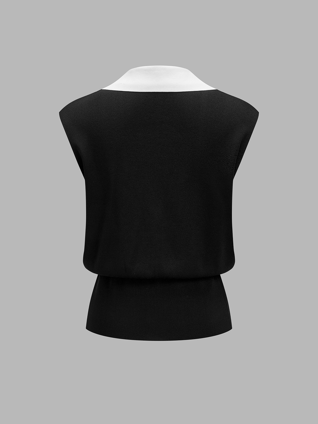 Contrast Trim Knit Vest & Pants Set