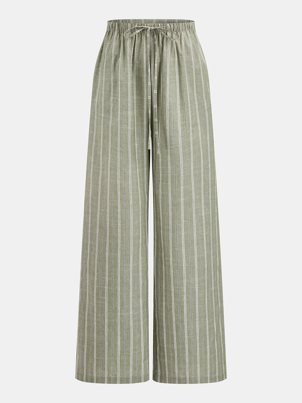 Striped Cotton Linen Halter Top & Pant Set