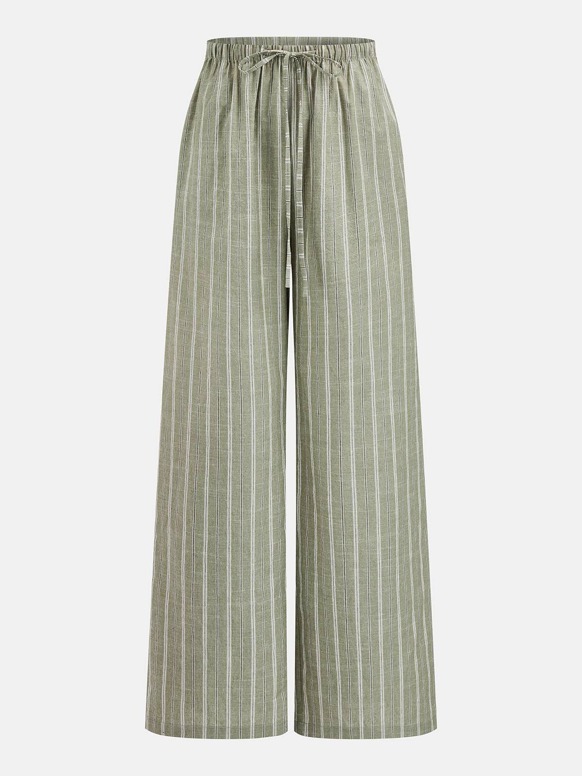 Striped Cotton Linen Halter Top & Pant Set