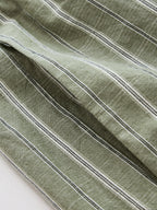 Striped Cotton Linen Halter Top & Pant Set