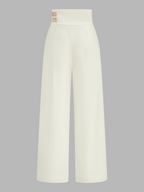 Sleeveless Jacquard Crop Top & Pants Set