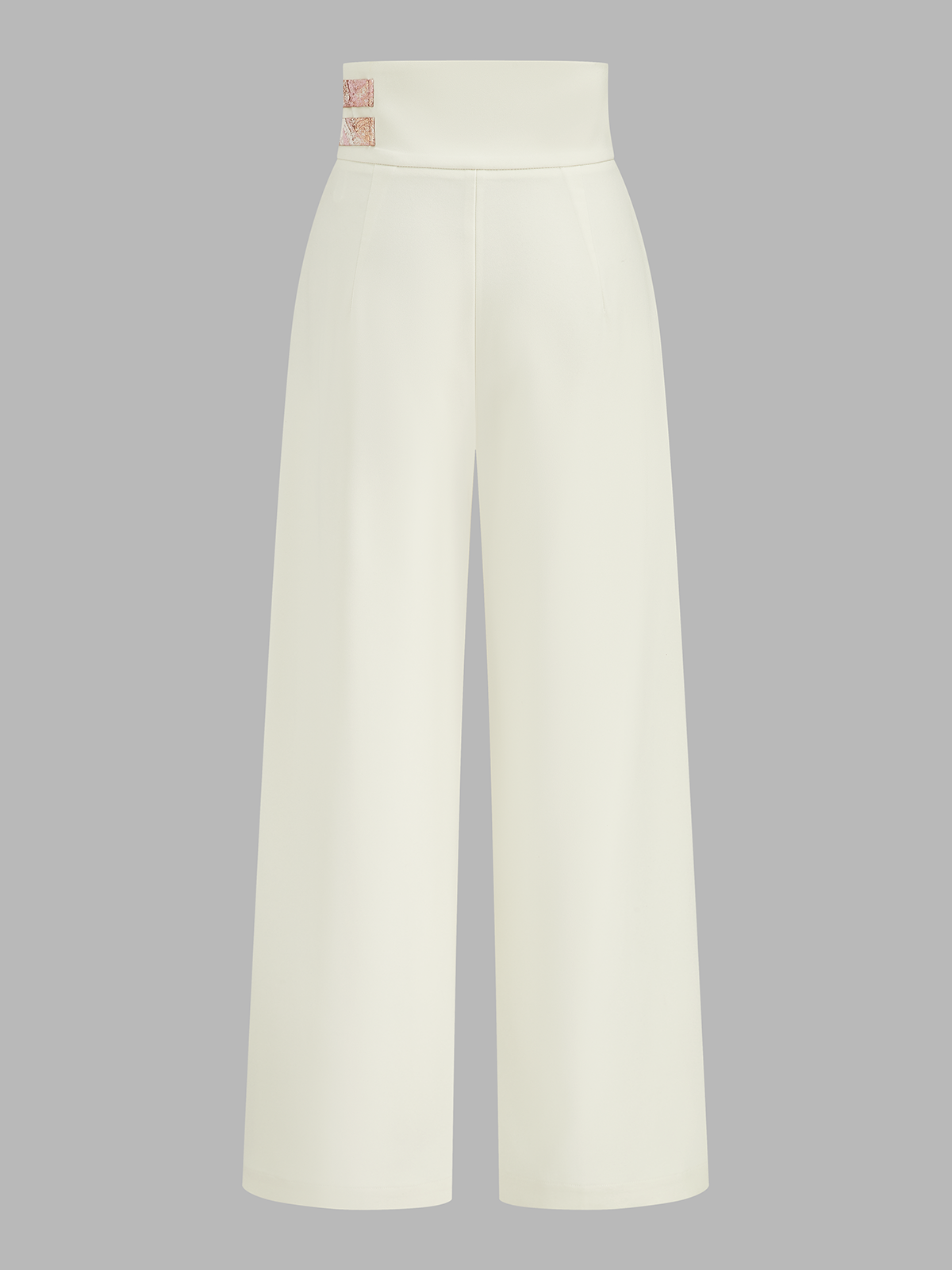 Sleeveless Jacquard Crop Top & Pants Set