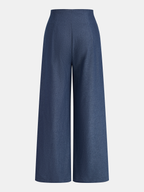 Tie-Neck Sleeveless Blouse & Pants Set