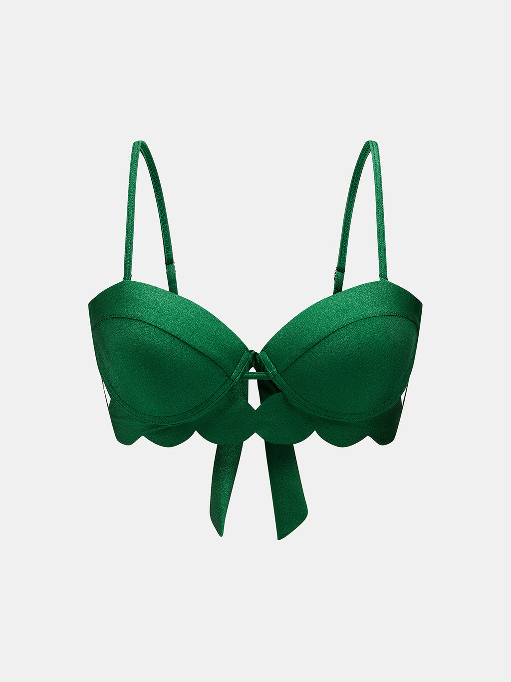 Bow Back Bikini & Diamond Cutout Skirt 3Pcs Swim Set