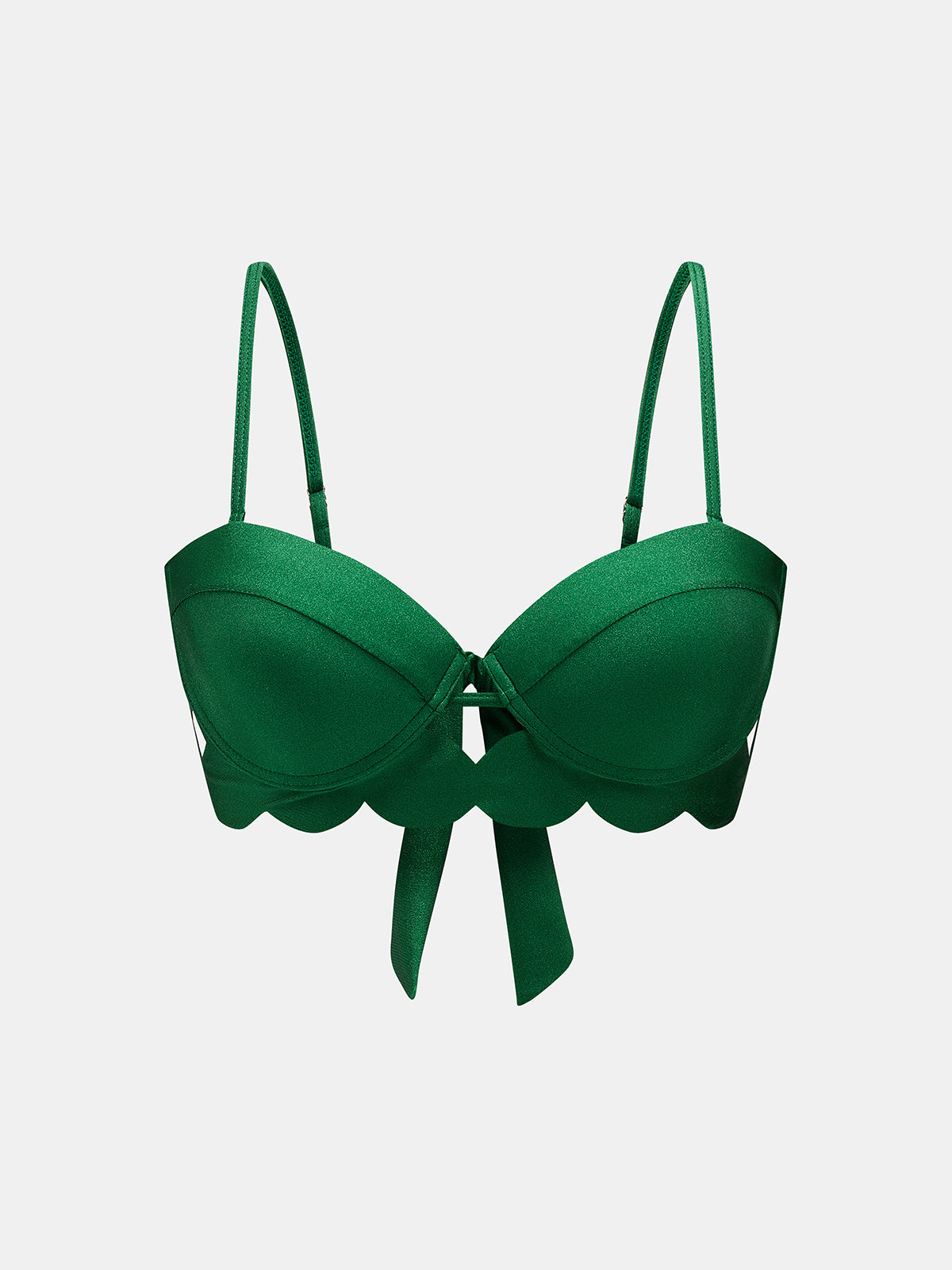 Bow Back Bikini & Diamond Cutout Skirt 3Pcs Swim Set