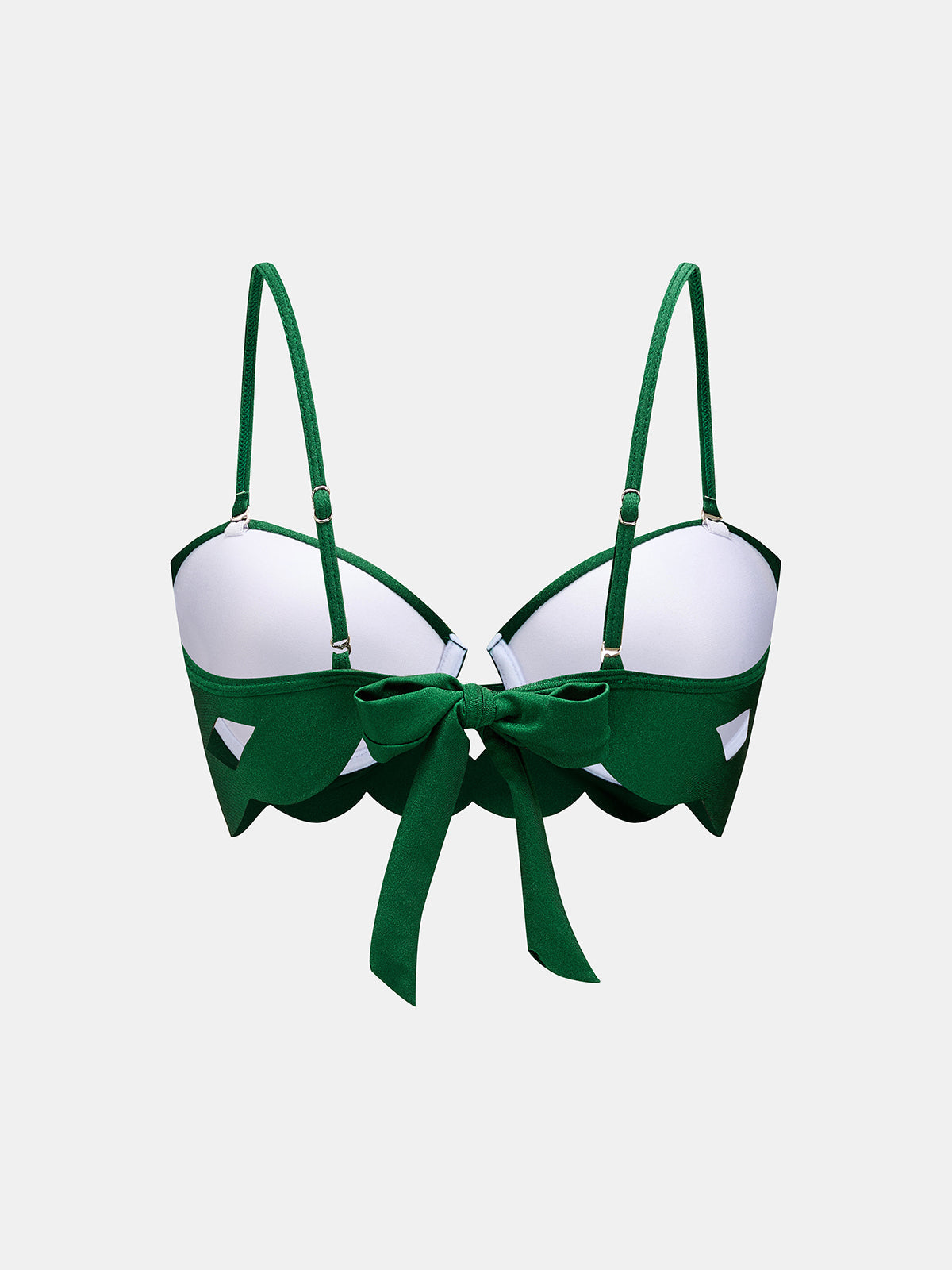 Bow Back Bikini & Diamond Cutout Skirt 3Pcs Swim Set