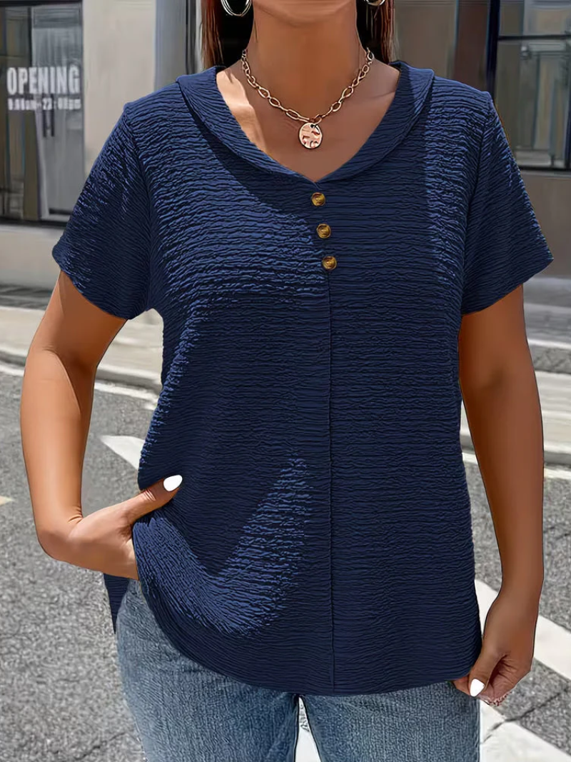 Selena™ | Clean V-neck Top
