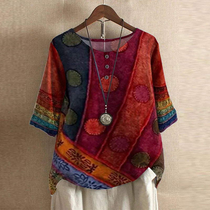 Dakota™ | Retro Printed Blouse