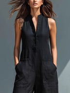 Lotte™ - Sleeveless minimalist jumpsuit