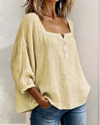Sherri™ | Elegant Blouse with Square Neckline