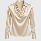 Aisha™ | Shiny Fluid Blouse