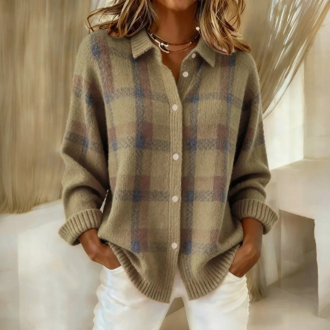 Janette™ | Checkered Knit Sweater