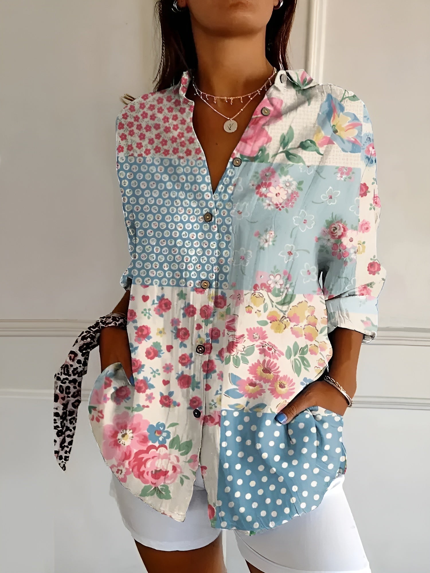 Kaitlyn™ | Fluid Floral Blouse