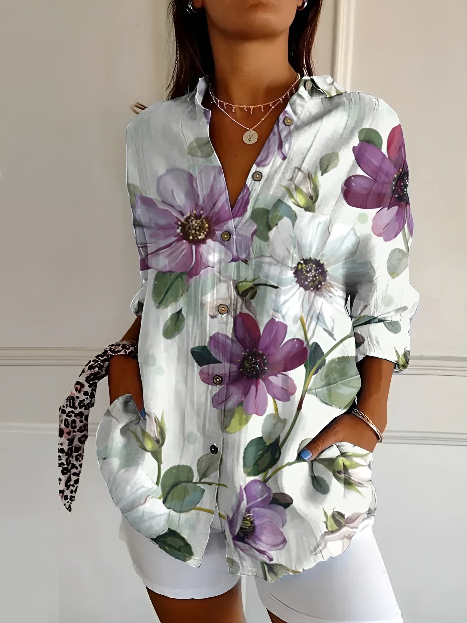 Kaitlyn™ | Fluid Floral Blouse