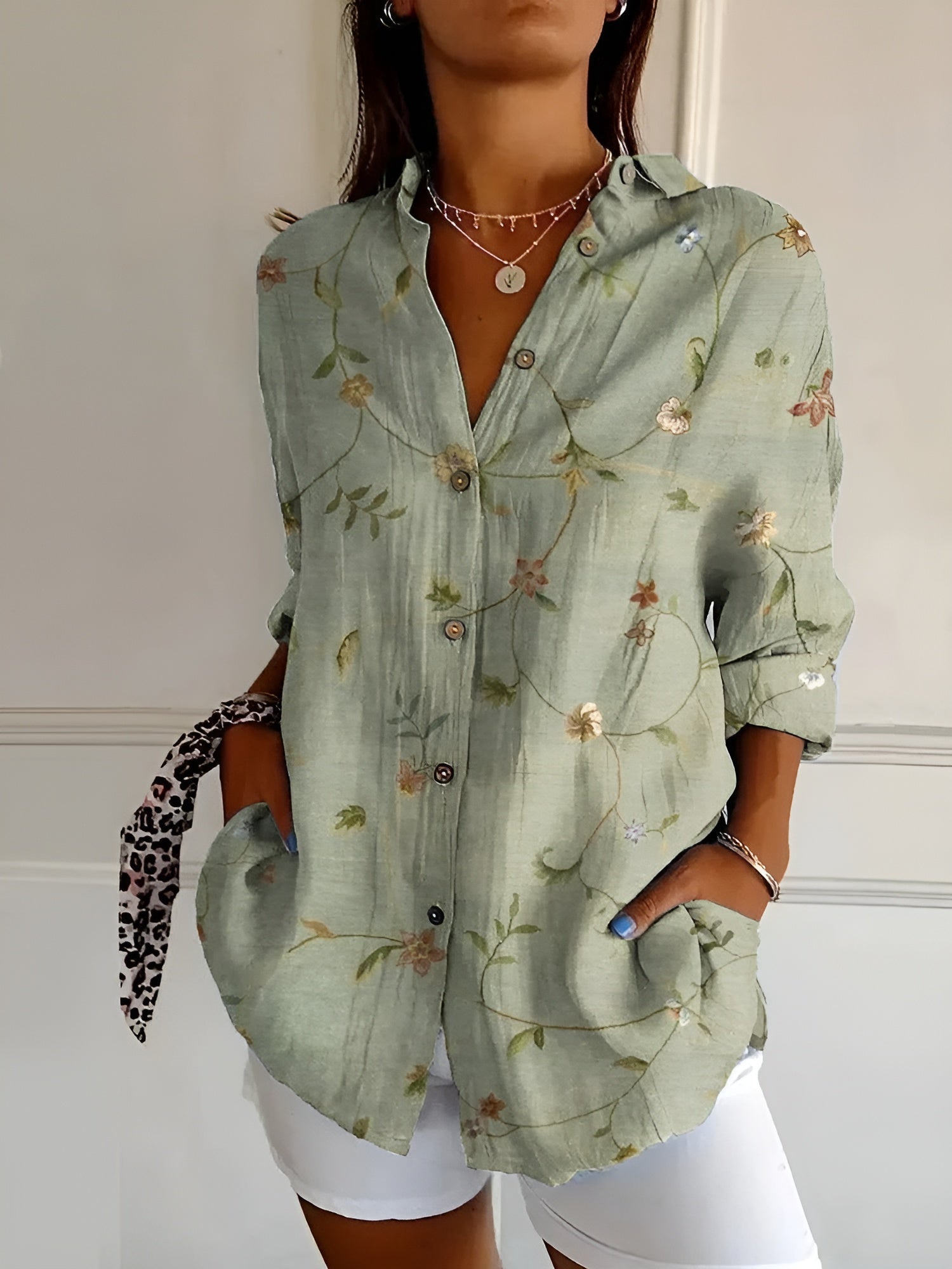Kaitlyn™ | Fluid Floral Blouse